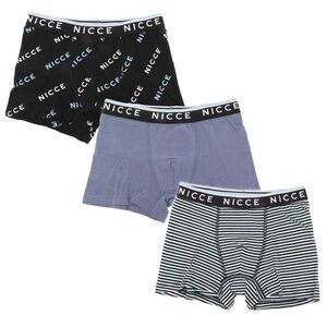 Nicce Boys Carlino Boxer Shorts (Pack of 3) / Black